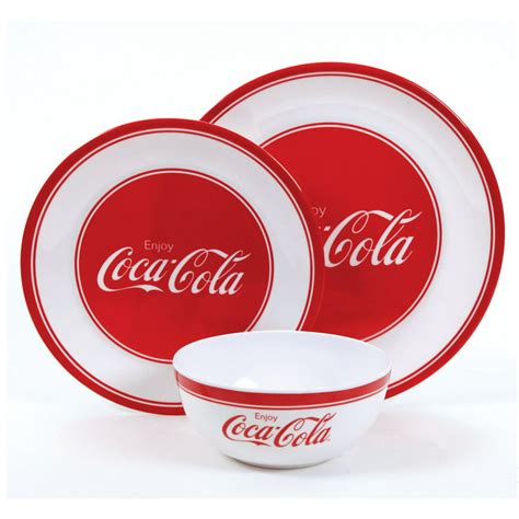 They measure 6 34" long and 4 18" tall. . Coca cola dish set